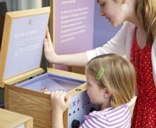 child at museum